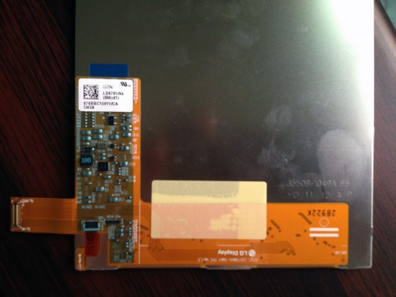 7.0inch Hard Coating LG Replacement Screen TFT LCD Panel LD070WX4-SM01