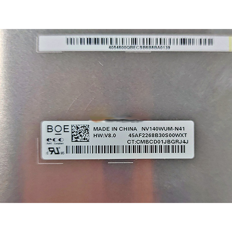 NV140WUM-N41 BOE 14 Zoll 1920 × 1200 LCD-ANZEIGE