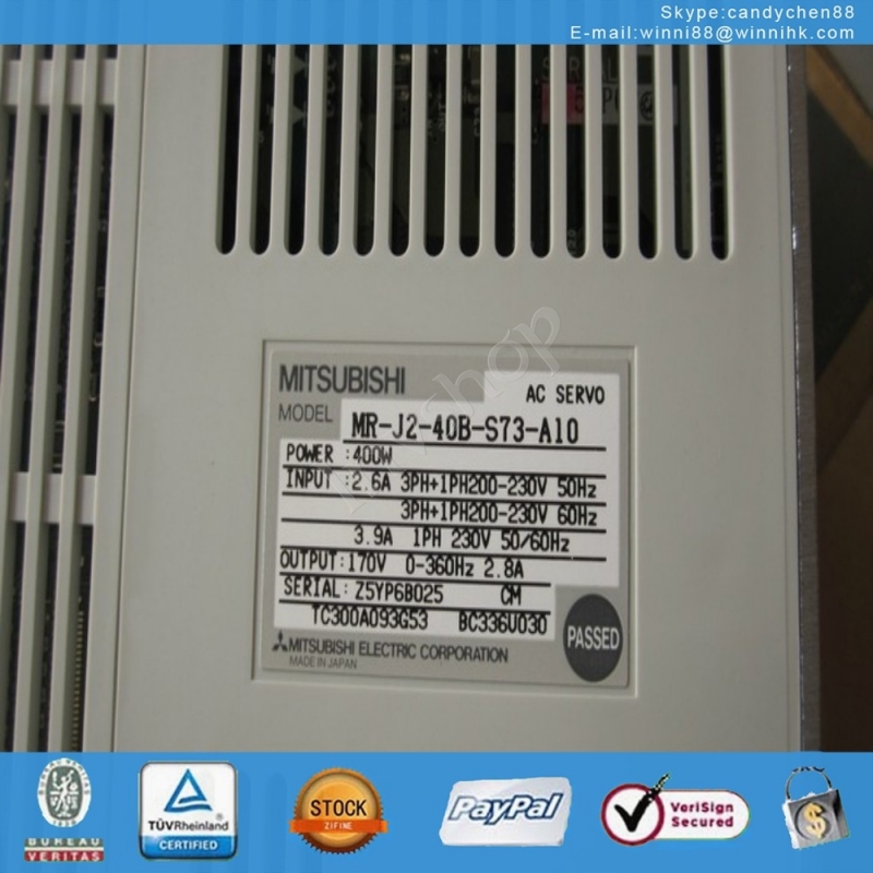 MR-J2-40B-S73-A10 for Mitsubishi Used HC-MF43B-S11 motor 60 days warranty