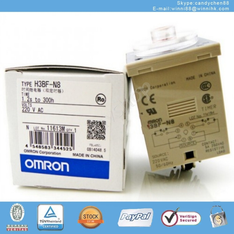 New H3BF-N8 220VAC In Box Timer