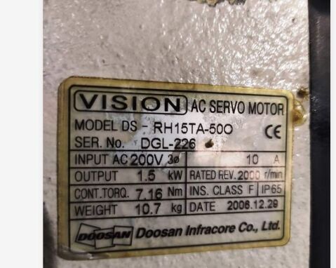 Doosan RH15TA-50O SERVO MOTOR