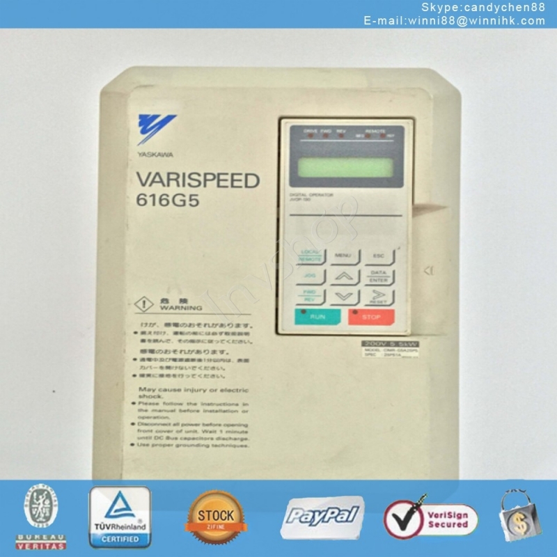 YSAKAWA 616G5 CIMR-G5A25P5 5.5KW 220V FREQUENCY INVERTER