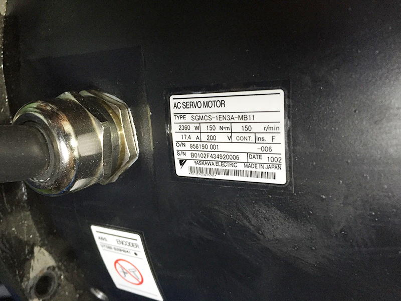 SGMCS-1EN3A-MB11 Yaskawa AC SERVO MOTOR