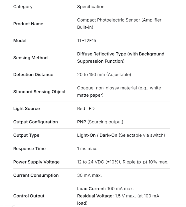 TL-T2F15 PNP Switch 4MM Neu und Original