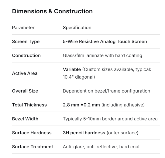 New Touch Screen MICROTOUCH PN 10043