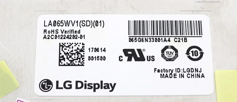 LA065WV3-SD01 FOR LG 6.5-inch 800(RGB)×480 LCD screen display panel