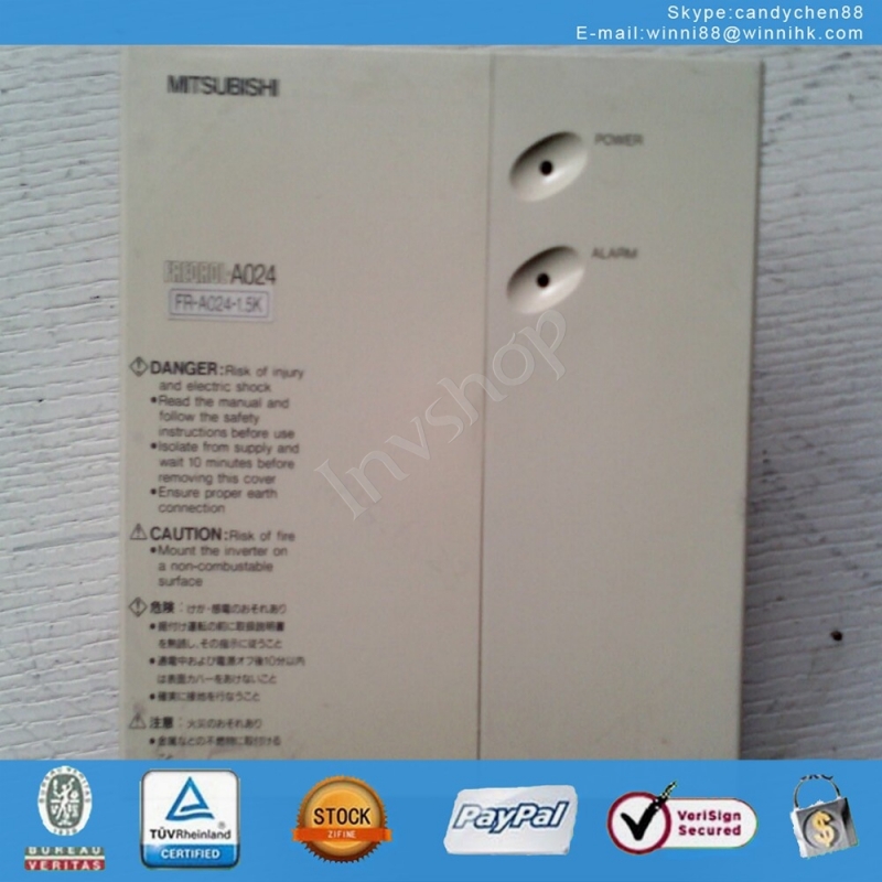 for Mitsubishi Used FR-A024-1.5K 1.5KW inverter 60 days warranty
