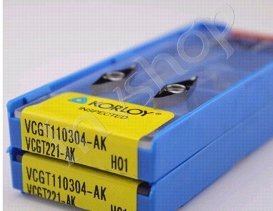 10pcs / box vcgt110304-ak korloy h01 carbide beilagen