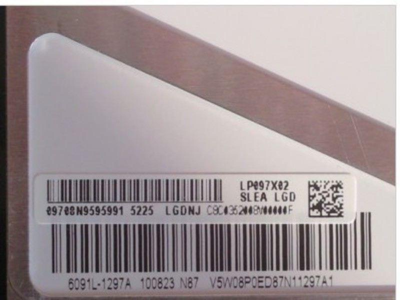 9.7 TFT Display Modules Antireflection LCD LG Monitor For Automobile LP097X02-SLEA