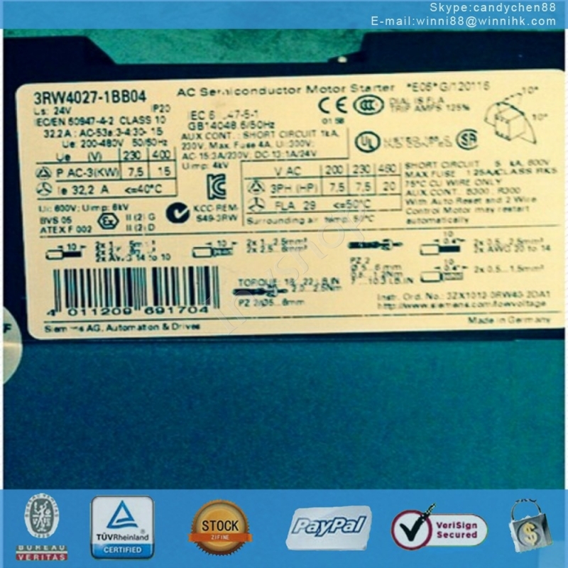 3rw4027 1bb04 15kw 60 tage garantie fÃ¼r siemens
