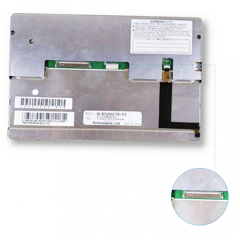 NL8048AC19-13 7.0" 800*480 a-Si TFT-LCD for NEC