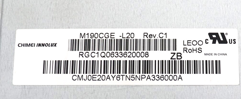 M190CGE-L20 19 Zoll Innolux LCD-bildschirm Auflösung 1440*900