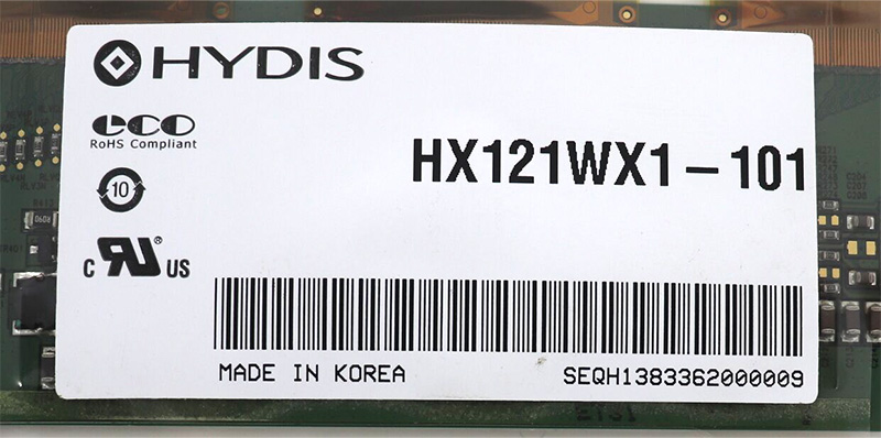 HX121WX1-101 12,1 Zoll 1280 * 800 LCD-Anzeige