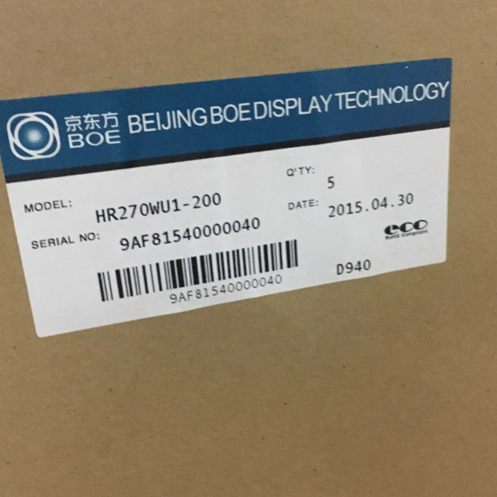 HR270WU1-200 BOE 27,0 Zoll 1920 * 1080 LCD-ANZEIGEFELD