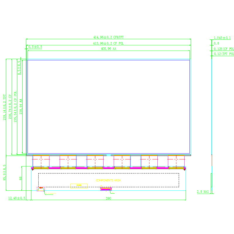 GV185FHB-N19 BOE 18.5inch 1920*1080 LCD DISPLAY