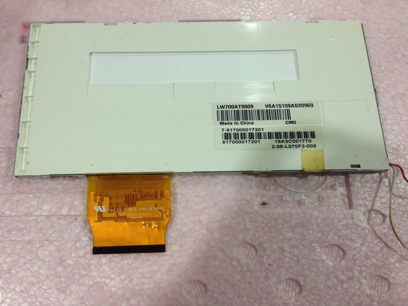LW700AT9009 Tianma Flat Rectangle 7 inch tft lcd display Without touch