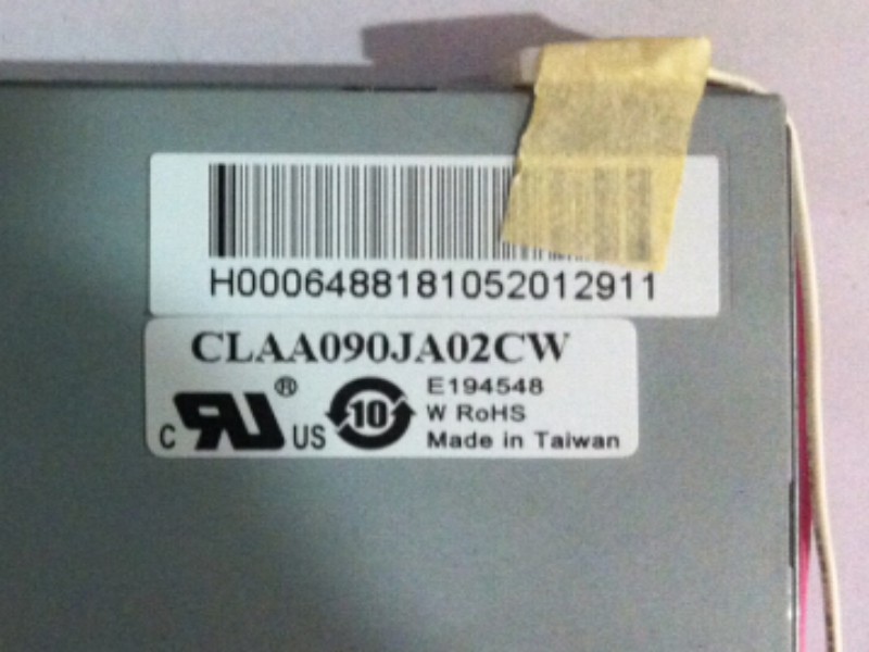 9.0 inch CPT Full color 6.0mm Depth Industrial LCD Displays CLAA090JA02CW