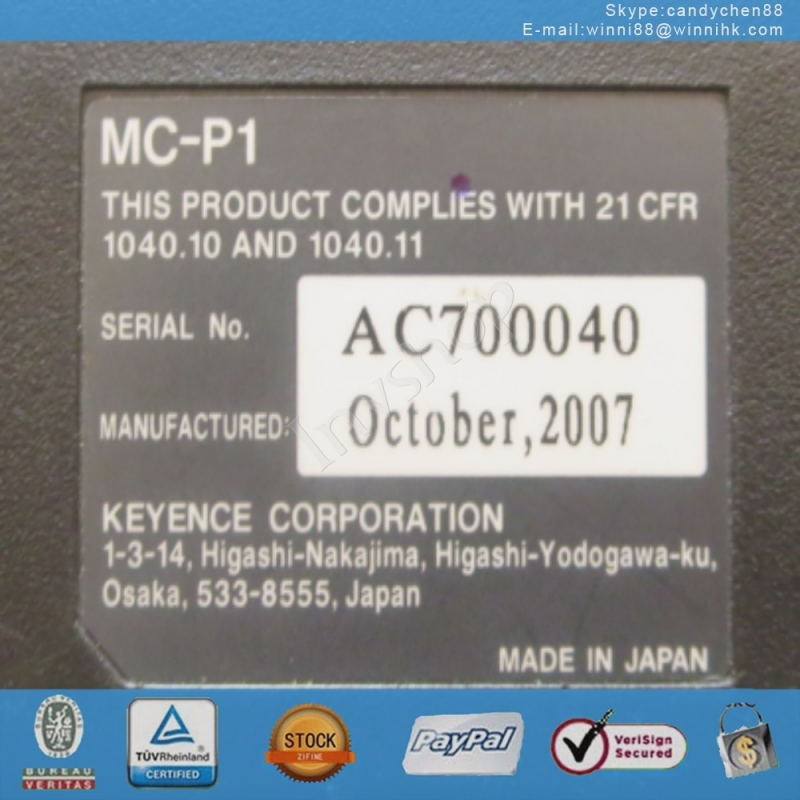 Used Keyence MC-P1 HMI Touch Screen Panel