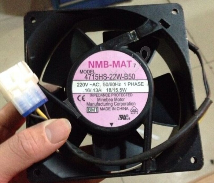 new NMB 4715HS-22W-B50 FAN 220V 18/15.5W 120* 120*38mm