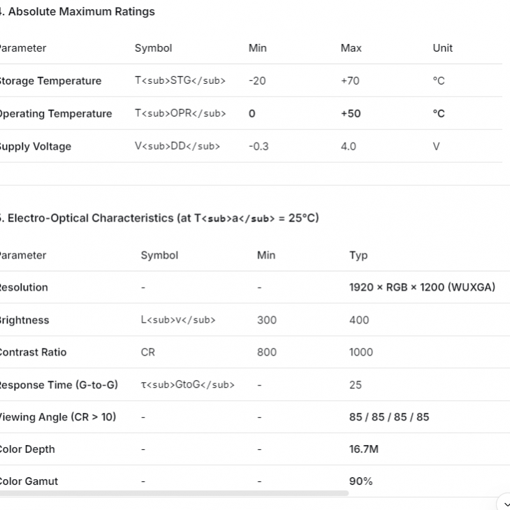 TLX-1341-C3B industrielle LCD-panel