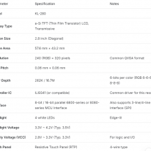 LCD Display for KL-280