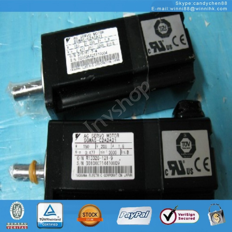 SERVO MOTOR / Used SGMAS-C2A2A21 for YASKAWA / AC 60 days warranty