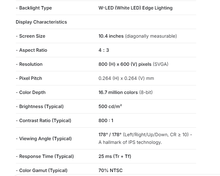 NEW KYOCERA LCD DISPLAY KHB104SV2AA-G81