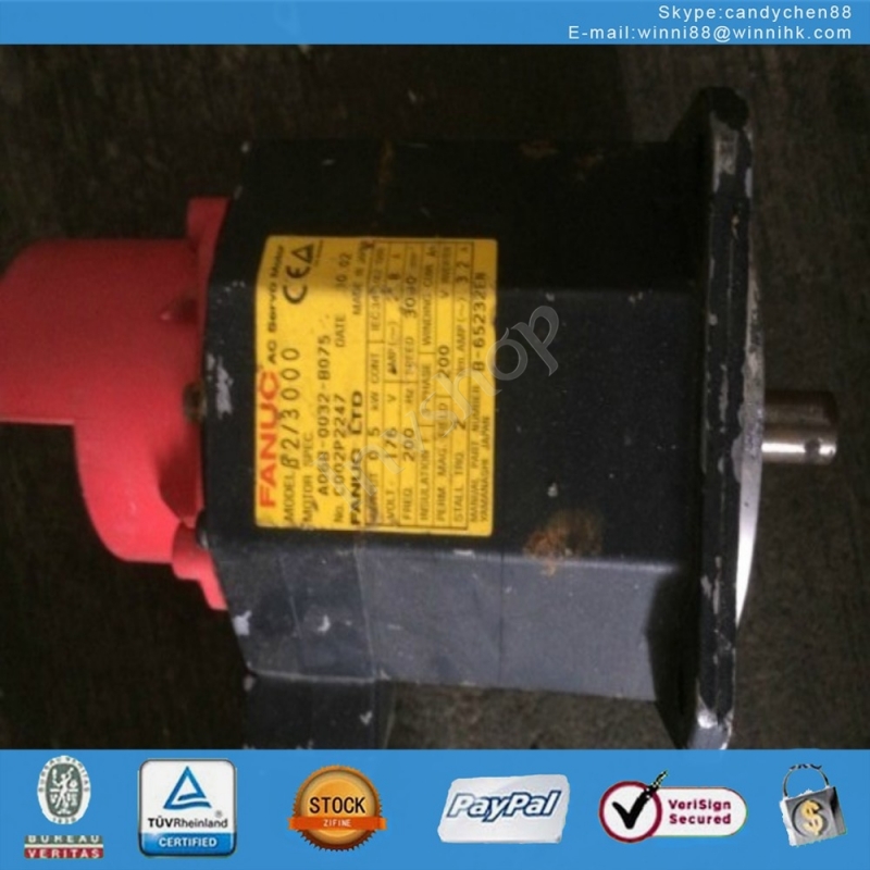 for FANUC A06-0032-B075 Used Servo Motor 60 days warranty