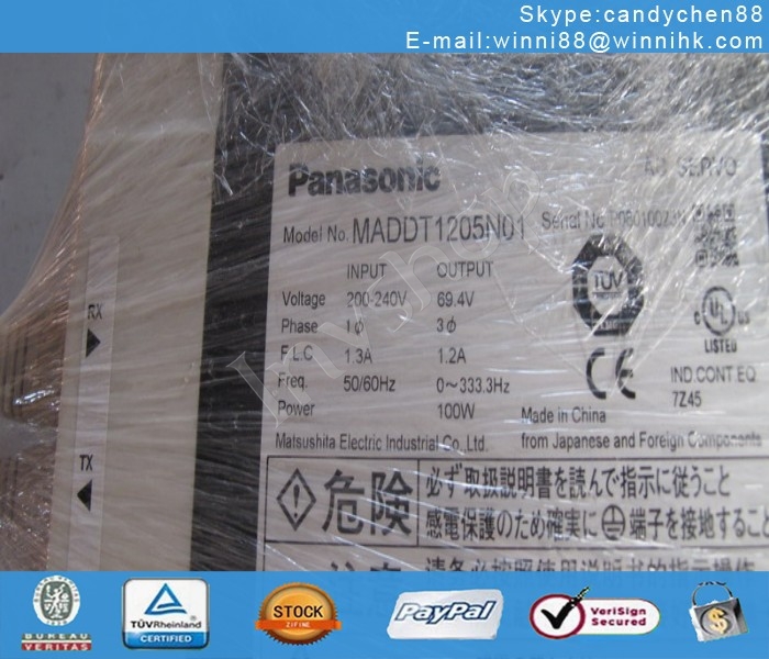 Panasonic MADDT1205N01 USED servo drives