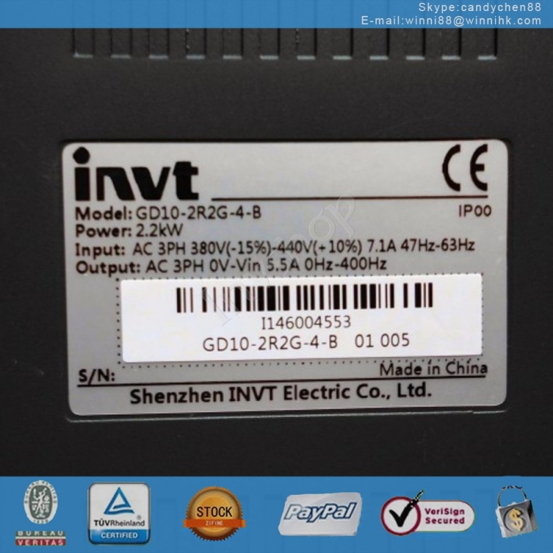 neue gd10-0r7g-s2-b gesichtsfeldausfällen umrichter zu 3ph 220v 750w 220v ac 400hz 4.2a