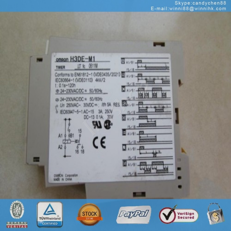 new OMRON H3DE-M1 Set the time relay