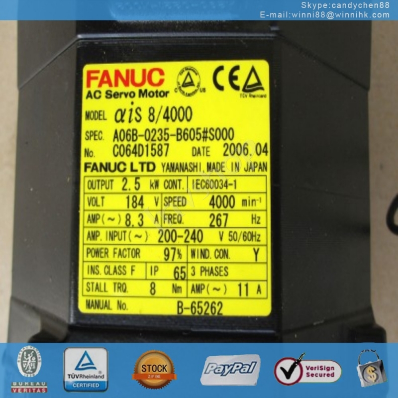 fanuc a06b-0218-b000 servomotor fÃ¼r 60 tage garantie verwendet