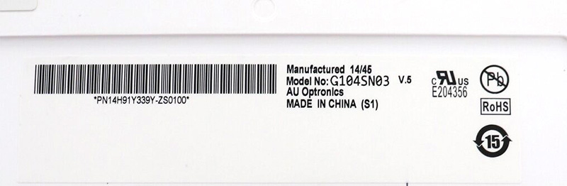 G104SN03 V.5 AUO 10.4inch LED Panel Resolution 800*600 G104SN03 V5