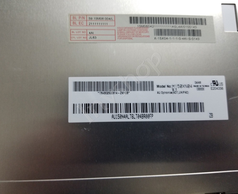 M1550XN04 V1 AU Optronics 15.0 Zoll 1024 *768 LCD PANEL