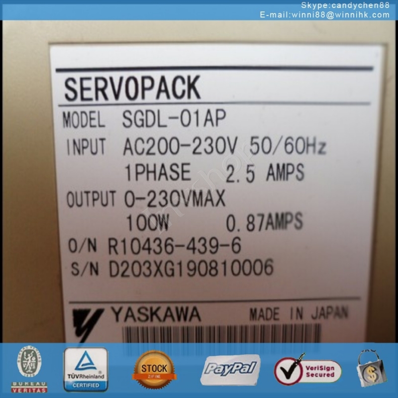 Used servo SGDL-01AP drives for Yaskawa 60 days warranty