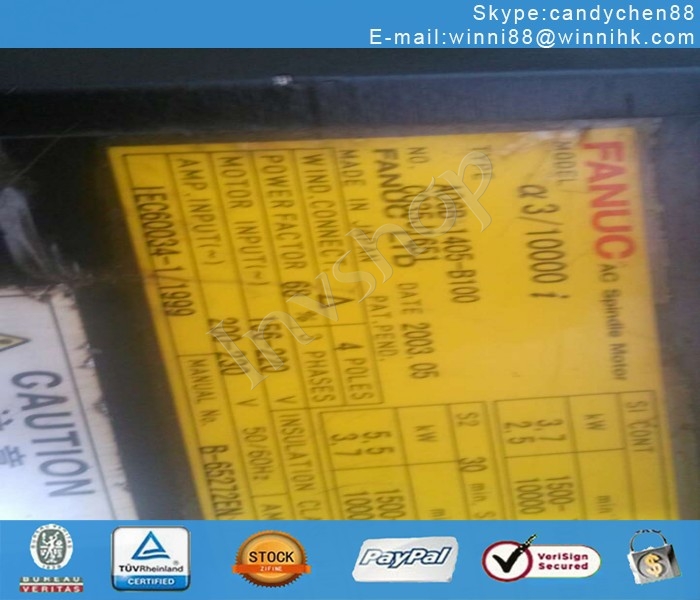 fanuc A06B-1405-B100 Spindle motor test OK