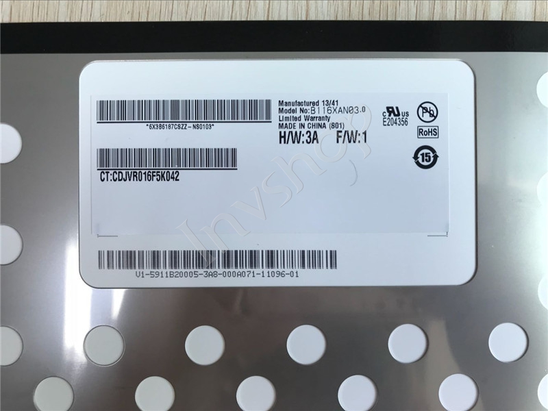 B116XAT03.1 AUO 11.6inch LCD Display New and Original