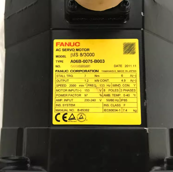 A06B-2075-B003 Fanuc servo motor