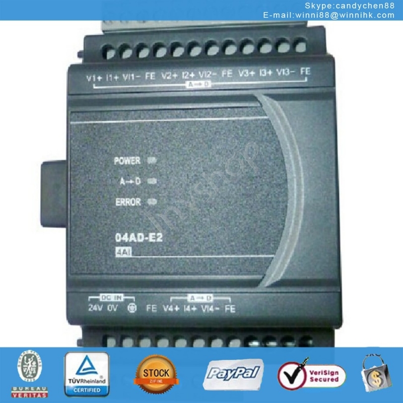 new DVP04DA-E2 PLC 4 point 14-bit resolution Analog I/O Module