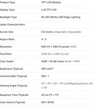 NEW 5.4INCH LCD SCREEN PANEL NTM244X61A