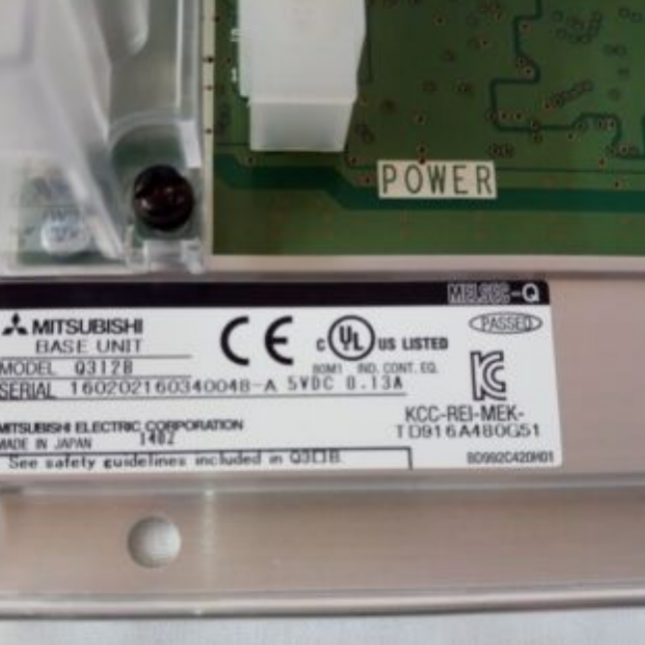 Mitsubishi PLC Base Rack Q312B