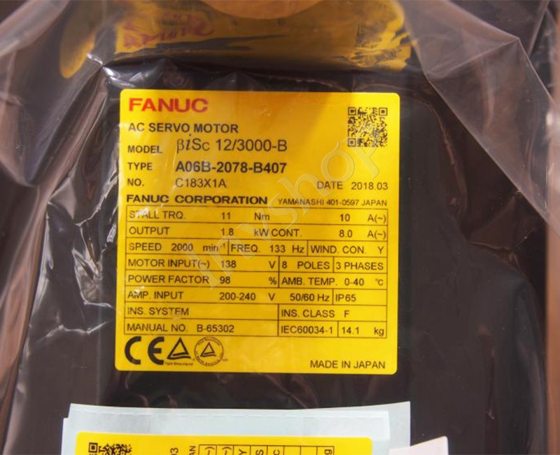 A06B-2078-B407 Fanuc Servo motor