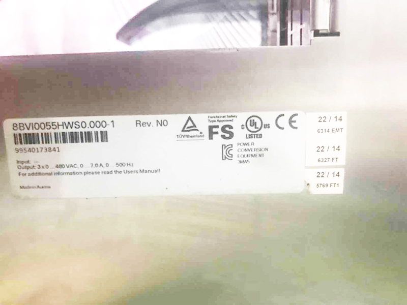 8BVI0055HWS0.000-1 B&R Servo Drive