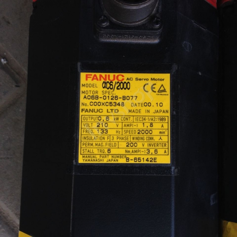 fanuc A06B-0126-B077 motor