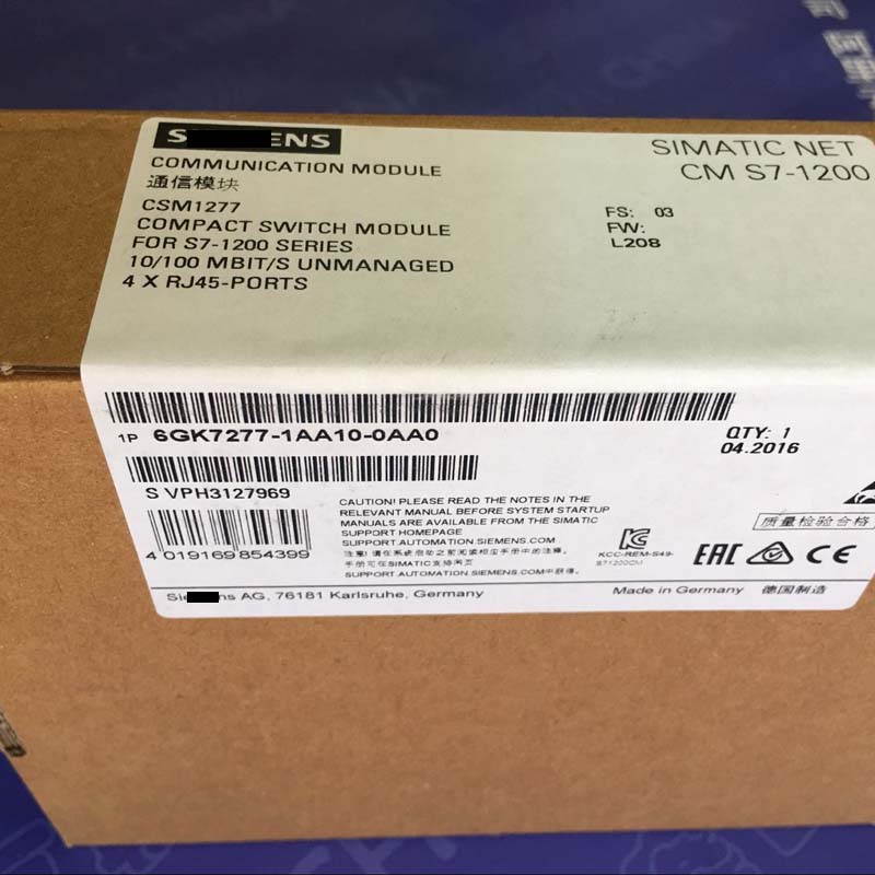 6GK7277-1AA10-0AA0 SIEMENS Kompakter Ethernet-Switch LVDS Online-Einkauf aus einer Hand