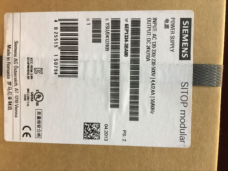 6EP1334-3BA00 SIEMENS PLC 24VDC 10A Power Supply Module