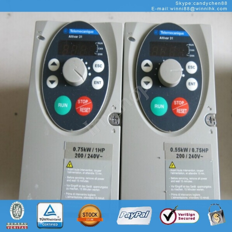 used Schneider Inverter ATV31H075M2A 220V 0.75KW