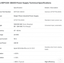 Siemens SITOP 6EP1336-3BA00