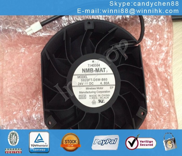 A00U Motor fan 5920FT-D5W-B66 Minebea DC24V 4.80A,Replace 5920FT-D5W-B60 DS1