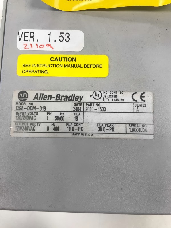 allen - bradley 1398-ddm-019x servoantrieb